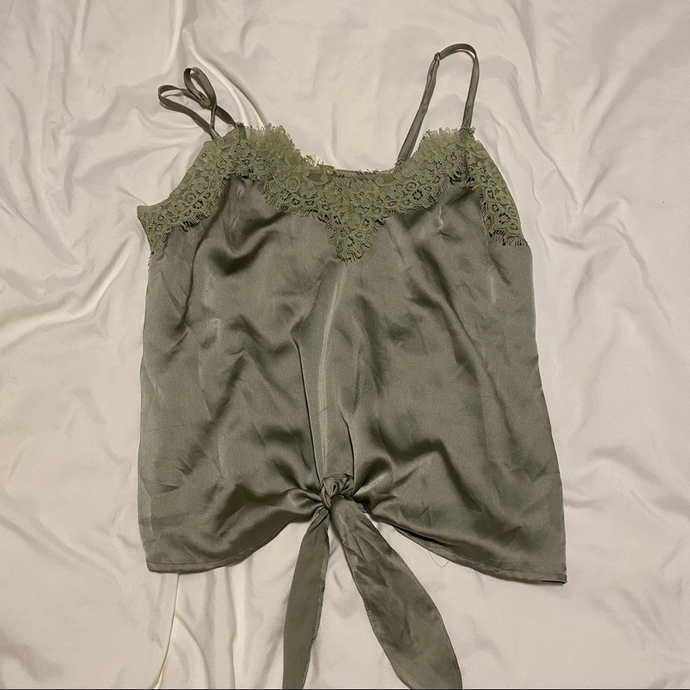 Satin tank top